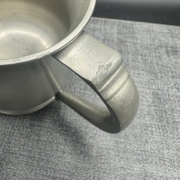 Crown & Rose Cast Pewter Small Tankard Mug 3.5" Made in England Vintage 1960s - Picture 7 of 11